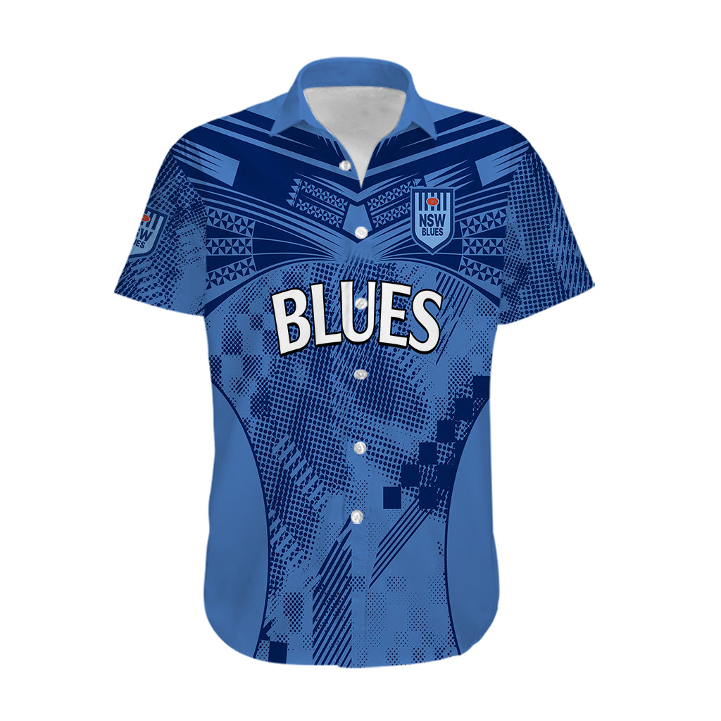 (Custom Text And Number) NSW Blues Rugby Hawaiian Shirt Origin New South Wales Sporty Style - Vibe Hoodie Shop