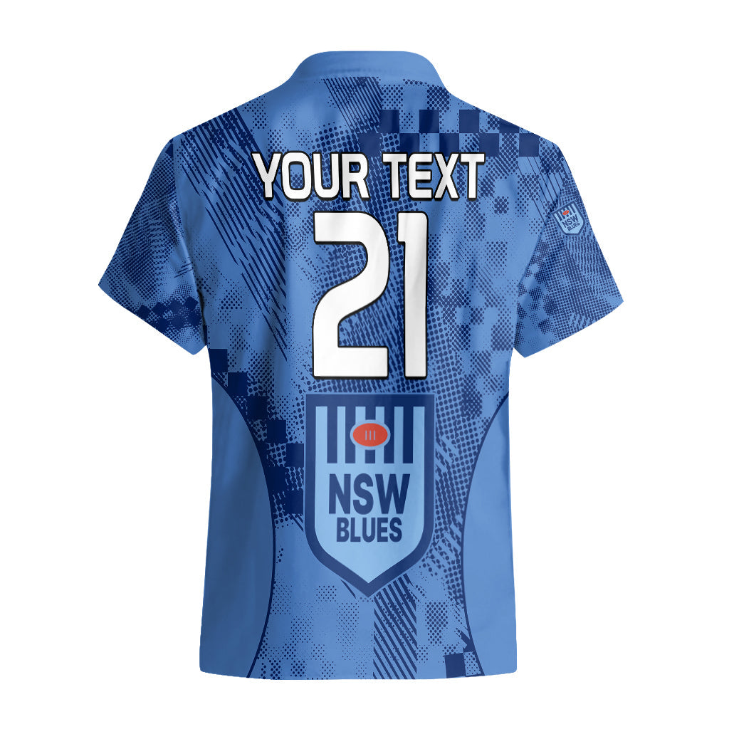 (Custom Text And Number) NSW Blues Rugby Hawaiian Shirt Origin New South Wales Sporty Style - Vibe Hoodie Shop