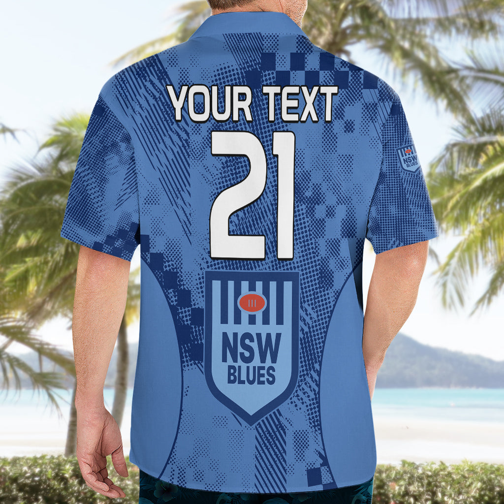 (Custom Text And Number) NSW Blues Rugby Hawaiian Shirt Origin New South Wales Sporty Style - Vibe Hoodie Shop