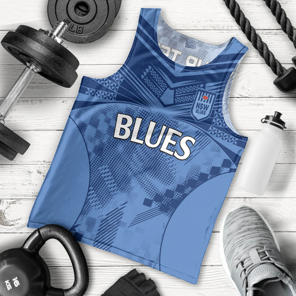 (Custom Text And Number) NSW Blues Rugby Men Tank Top Origin New South Wales Sporty Style - Vibe Hoodie Shop