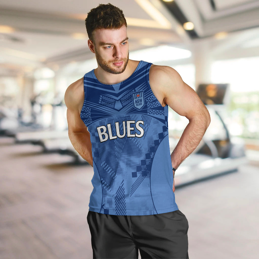 (Custom Text And Number) NSW Blues Rugby Men Tank Top Origin New South Wales Sporty Style - Vibe Hoodie Shop