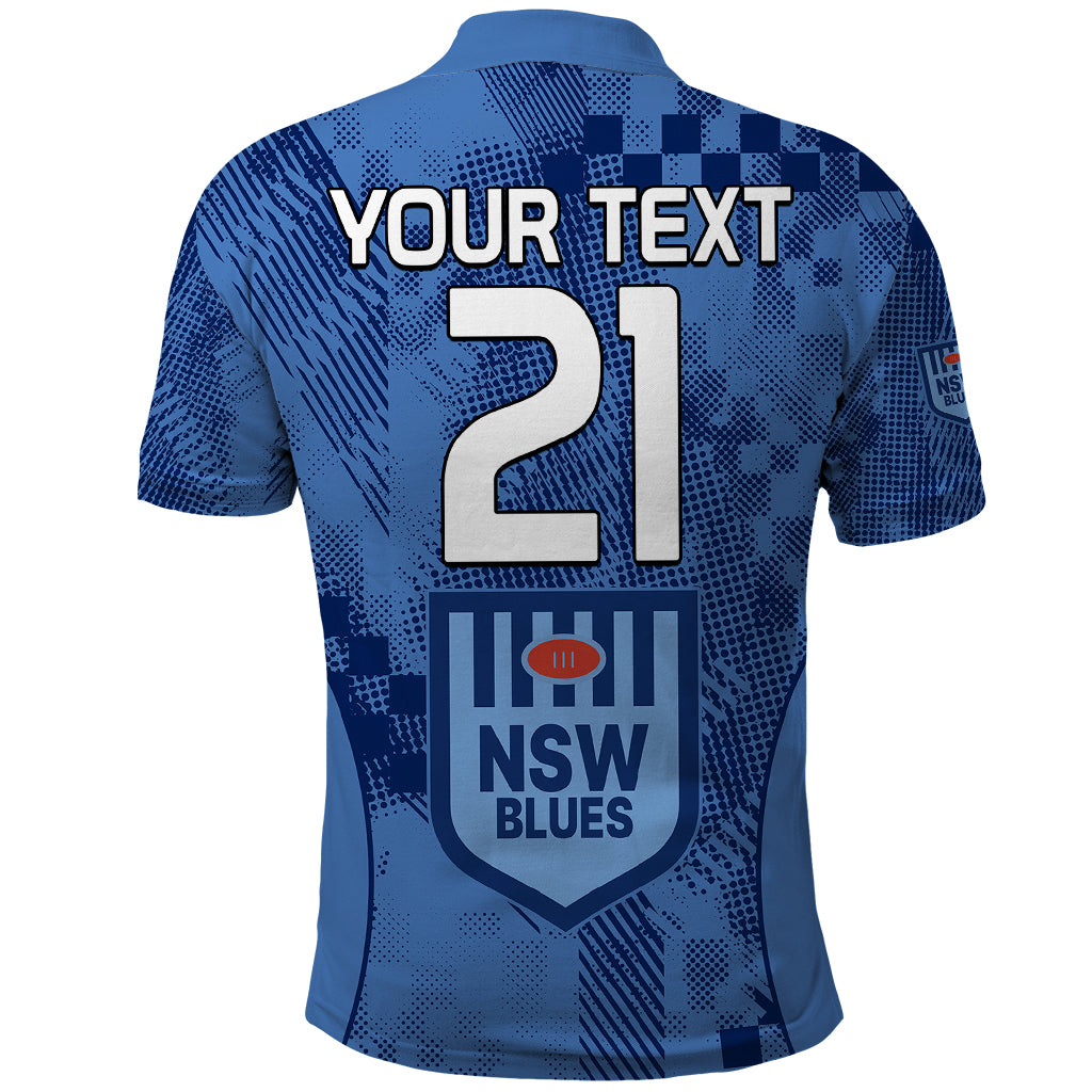 (Custom Text And Number) NSW Blues Rugby Polo Shirt Origin New South Wales Sporty Style LT9 - Vibe Hoodie Shop