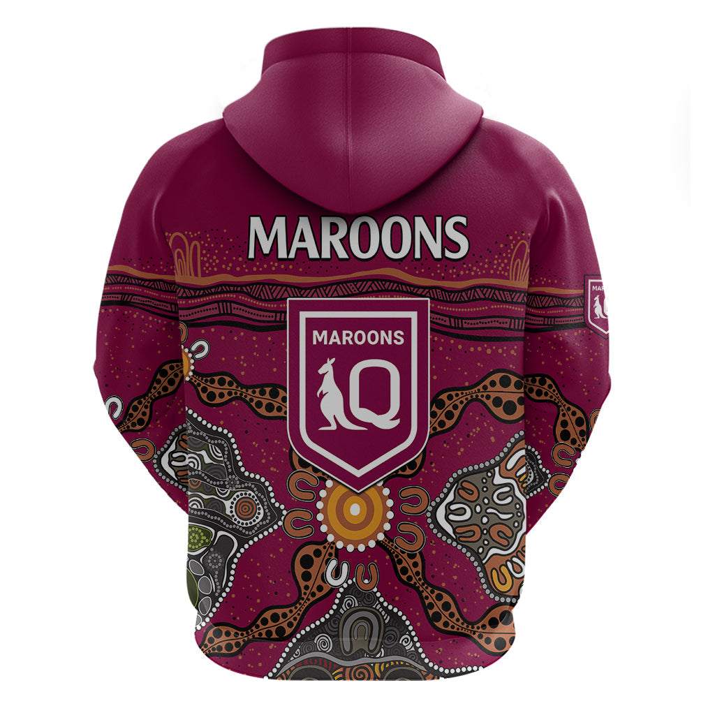 QLD Maroons Rugby Hoodie Queensland Aboriginal Origin LT9 - Vibe Hoodie Shop