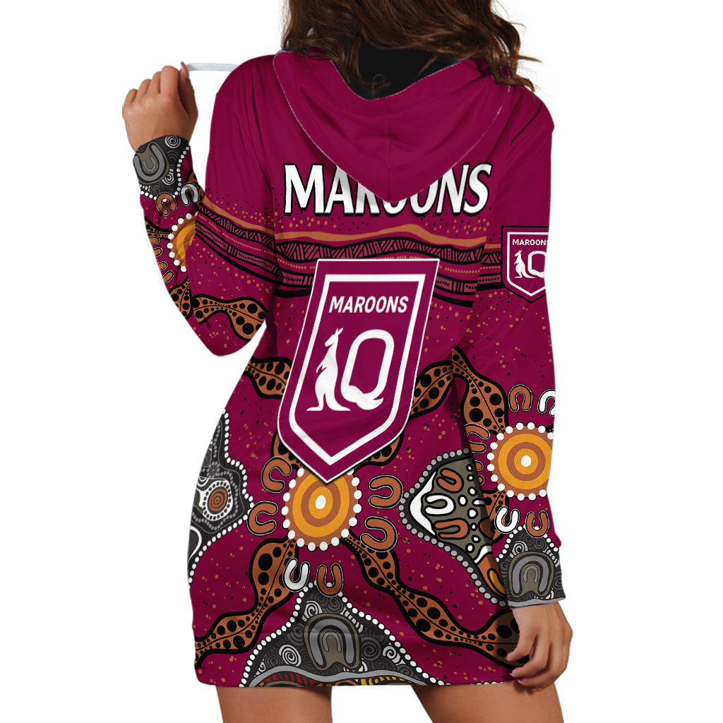 QLD Maroons Rugby Hoodie Dress Queensland Aboriginal Origin - Vibe Hoodie Shop
