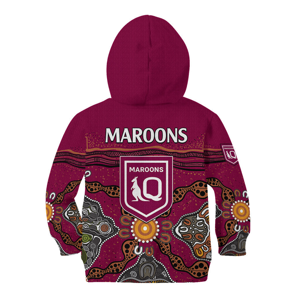 QLD Maroons Rugby Kid Hoodie Queensland Aboriginal Origin - Vibe Hoodie Shop