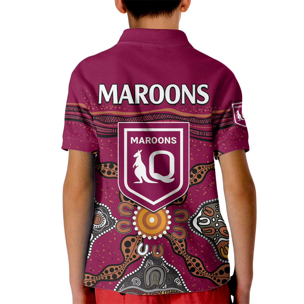 QLD Maroons Rugby Kid Polo Shirt Queensland Aboriginal Origin - Vibe Hoodie Shop