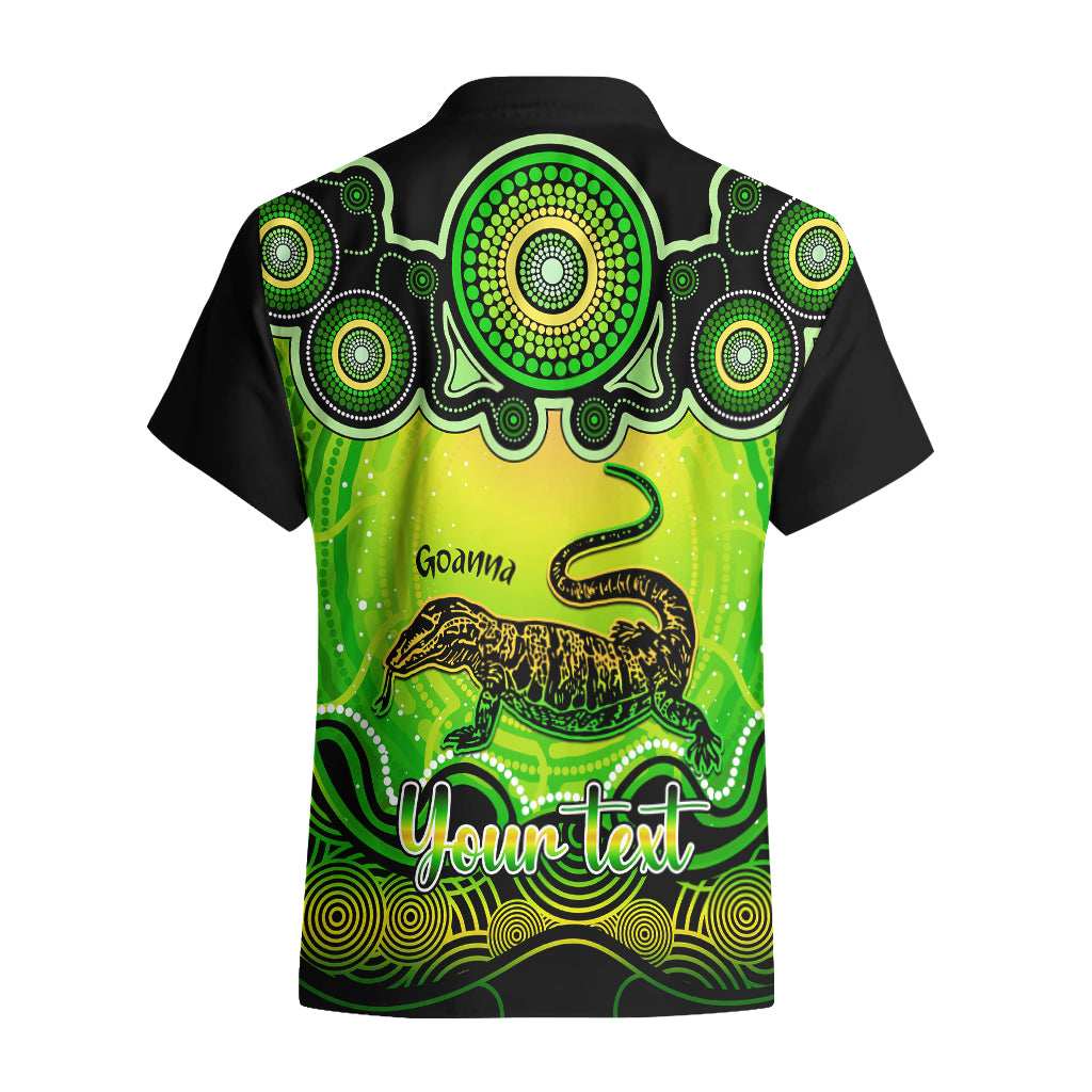 Personalised Australia Capricorn Goanna Zodiac Hawaiian Shirt Auz Astrology Aboriginal - Green - Vibe Hoodie Shop