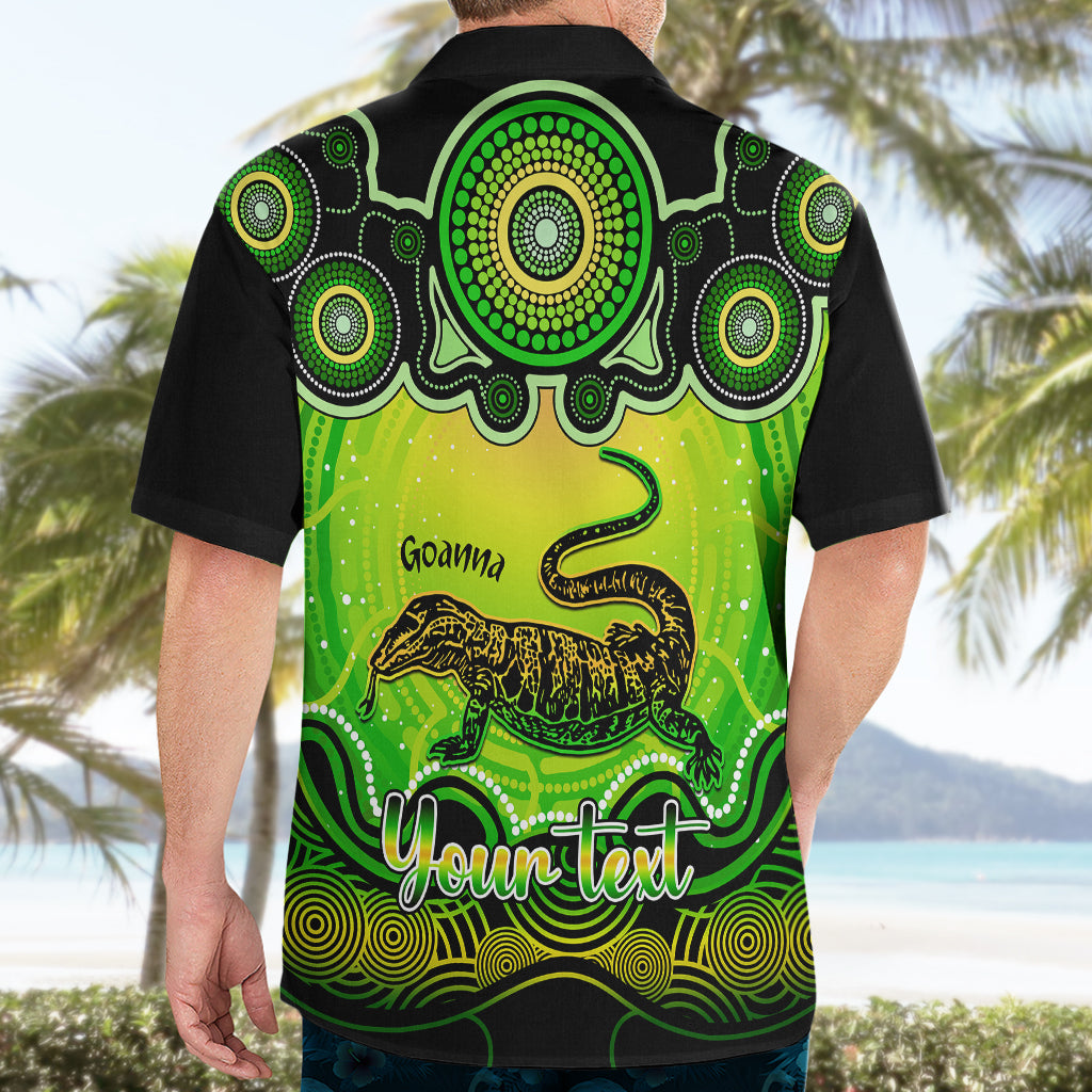 Personalised Australia Capricorn Goanna Zodiac Hawaiian Shirt Auz Astrology Aboriginal - Green - Vibe Hoodie Shop