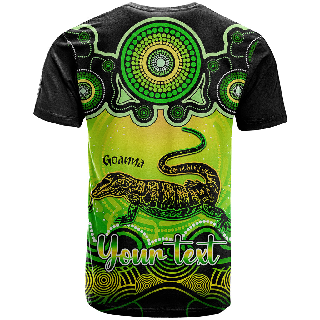 Personalised Australia Capricorn Goanna Zodiac T Shirt Auz Astrology Aboriginal - Green LT9 - Vibe Hoodie Shop