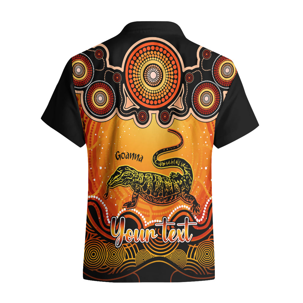 Personalised Australia Capricorn Goanna Zodiac Hawaiian Shirt Auz Astrology Aboriginal - Red - Vibe Hoodie Shop