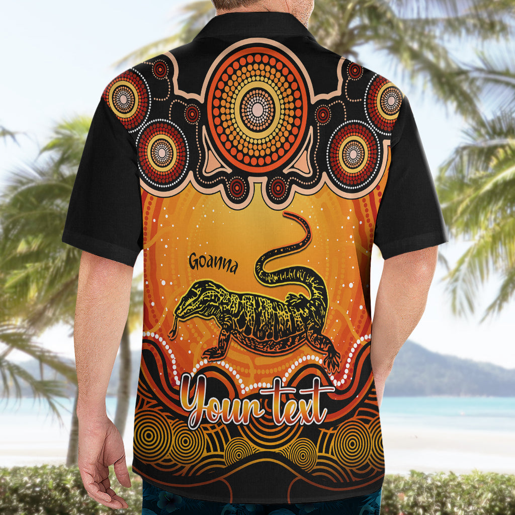 Personalised Australia Capricorn Goanna Zodiac Hawaiian Shirt Auz Astrology Aboriginal - Red - Vibe Hoodie Shop