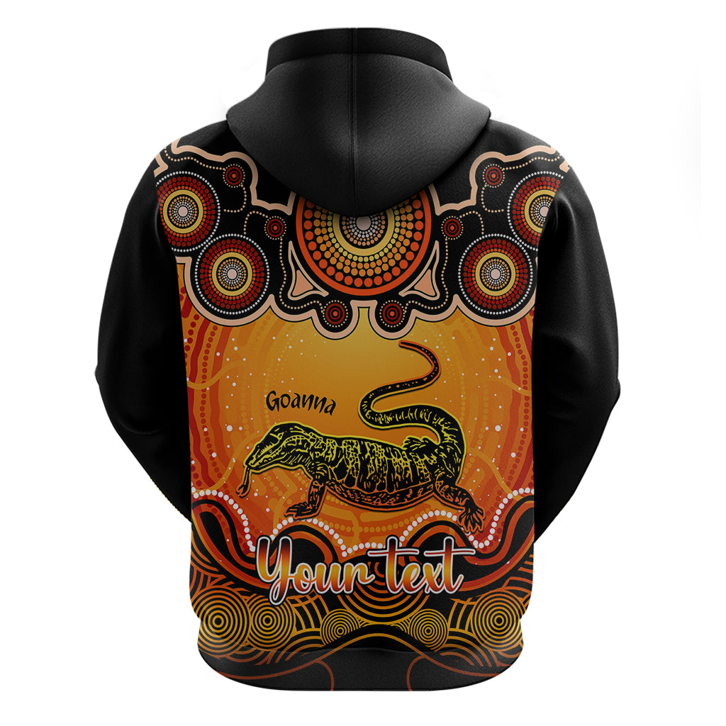 Personalised Australia Capricorn Goanna Zodiac Hoodie Auz Astrology Aboriginal - Red LT9 - Vibe Hoodie Shop