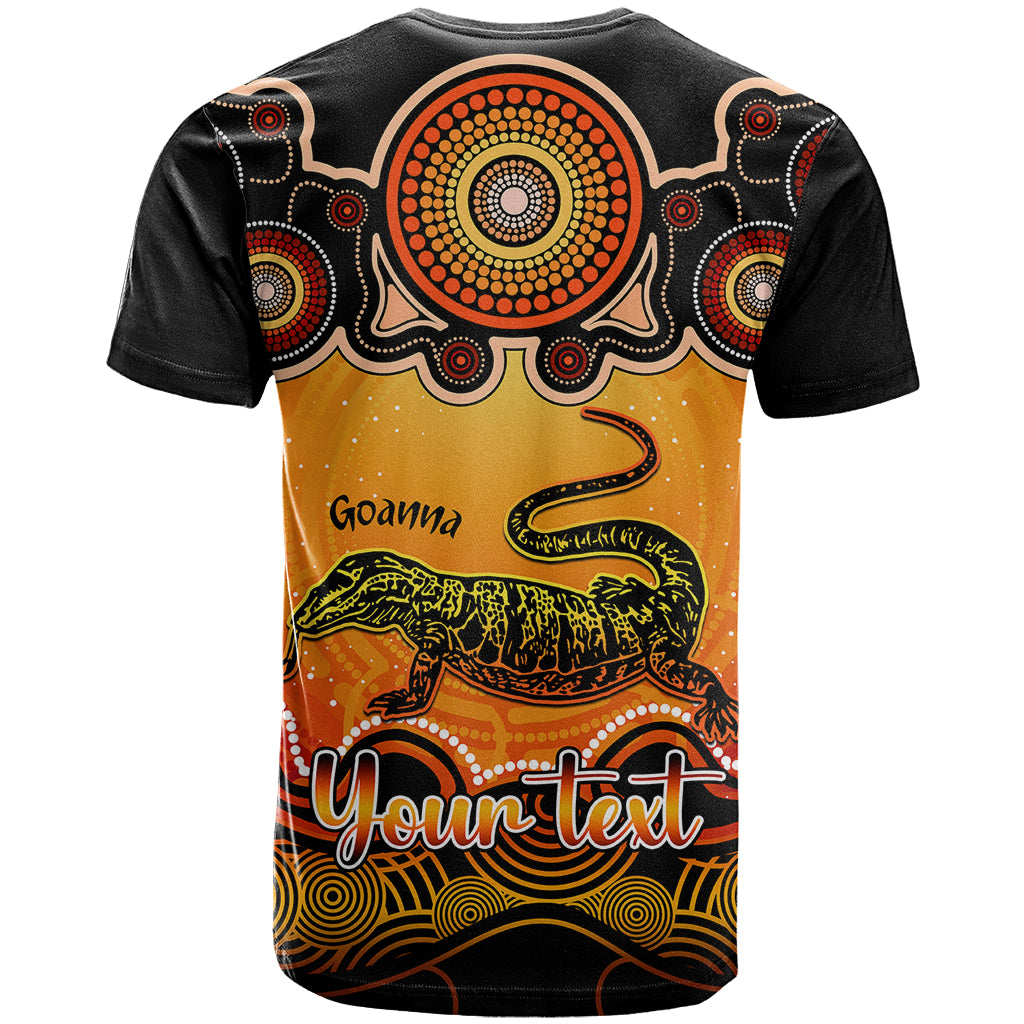 Personalised Australia Capricorn Goanna Zodiac T Shirt Auz Astrology Aboriginal - Red LT9 - Vibe Hoodie Shop