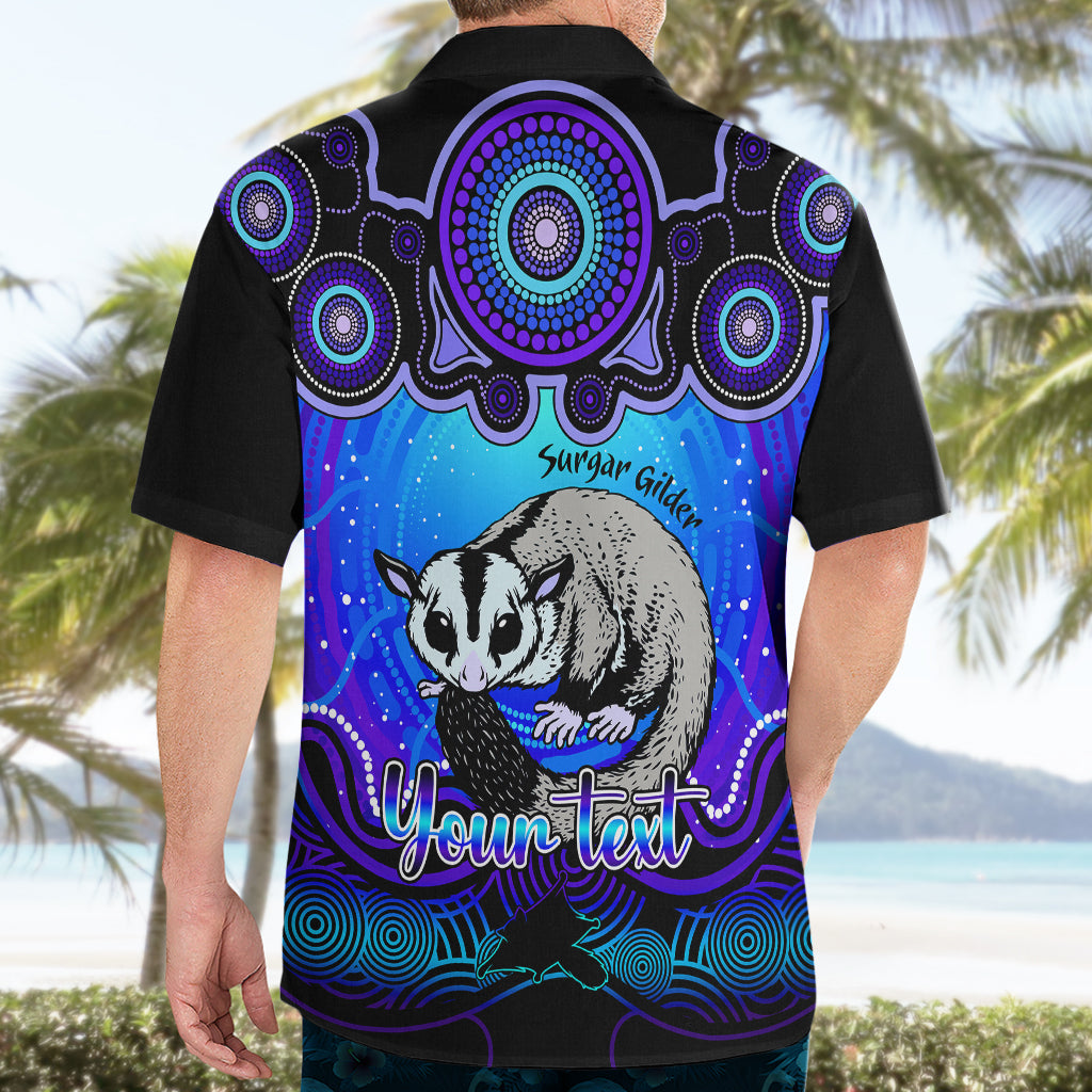 Personalised Australia Gemini Sugar Gilder Zodiac Hawaiian Shirt Auz Astrology Aboriginal - Blue - Vibe Hoodie Shop
