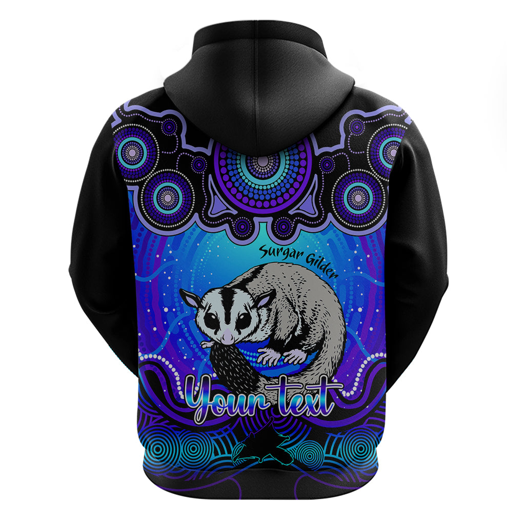 Personalised Australia Gemini Sugar Gilder Zodiac Hoodie Auz Astrology Aboriginal - Blue LT9 - Vibe Hoodie Shop