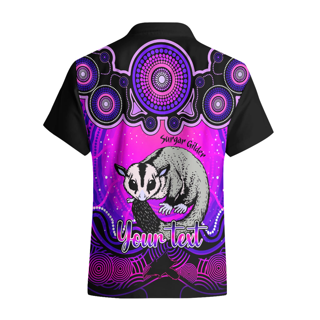Personalised Australia Gemini Sugar Gilder Zodiac Hawaiian Shirt Auz Astrology Aboriginal - Magenta - Vibe Hoodie Shop