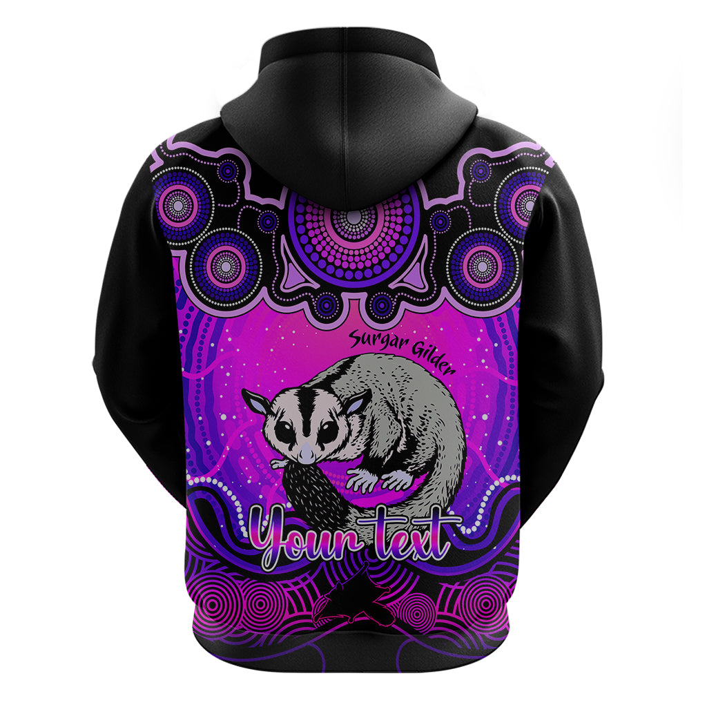 Personalised Australia Gemini Sugar Gilder Zodiac Hoodie Auz Astrology Aboriginal - Magenta LT9 - Vibe Hoodie Shop