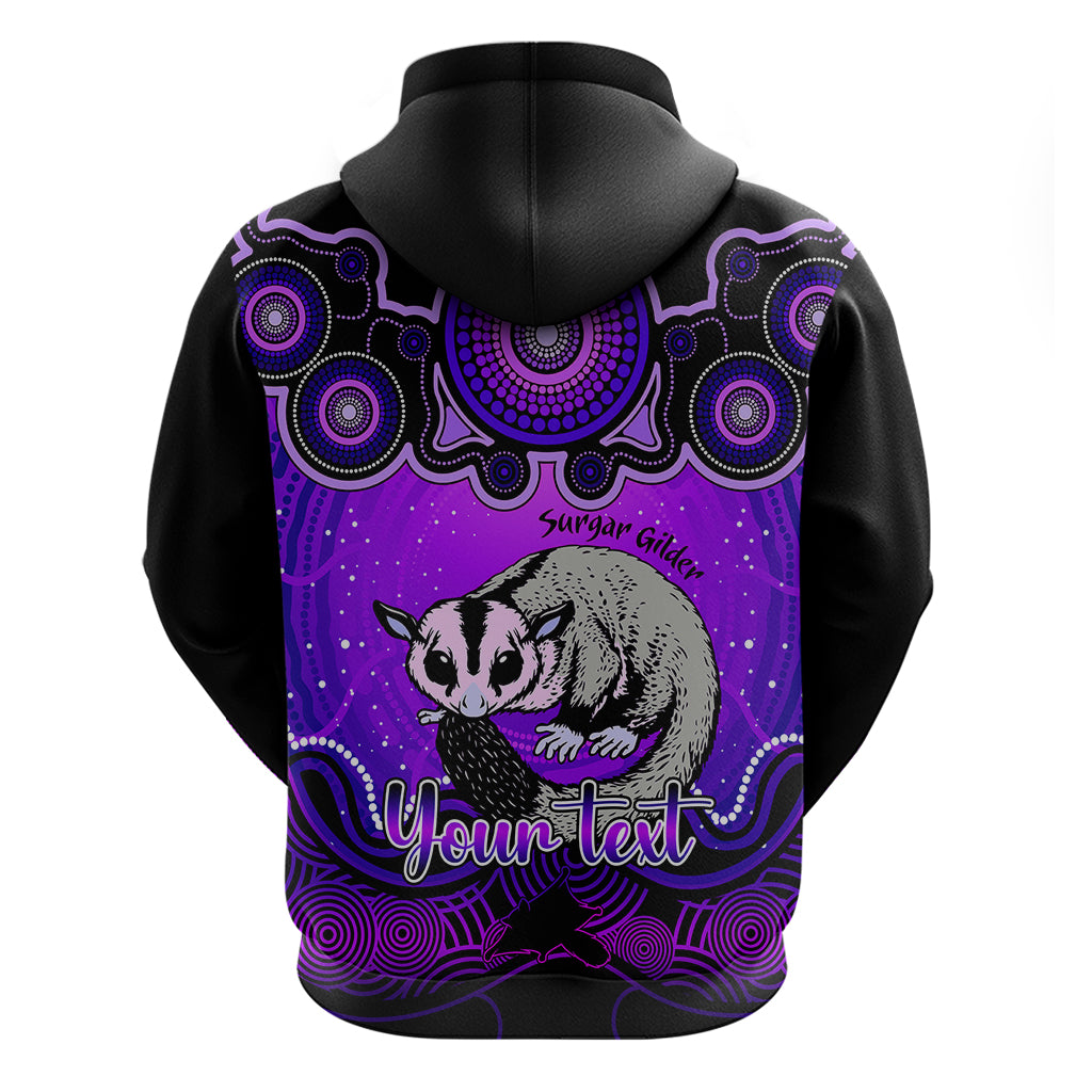 Personalised Australia Gemini Sugar Gilder Zodiac Hoodie Auz Astrology Aboriginal - Purple LT9 - Vibe Hoodie Shop