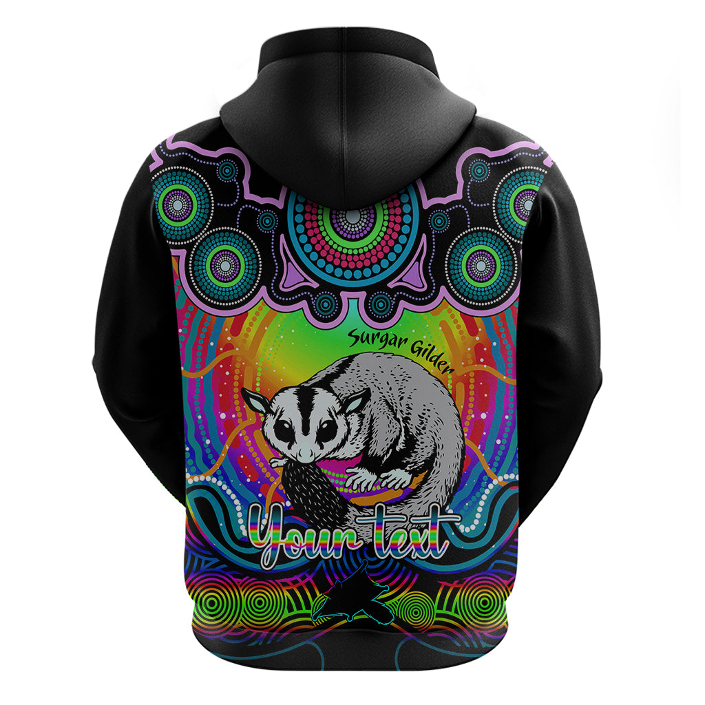 Personalised Australia Gemini Sugar Gilder Zodiac Hoodie Auz Astrology Aboriginal - Rainbow LT9 - Vibe Hoodie Shop