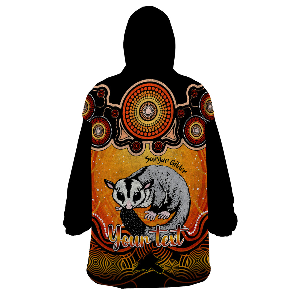 Personalised Australia Gemini Sugar Gilder Zodiac Wearable Blanket Hoodie Auz Astrology Aboriginal - Red - Vibe Hoodie Shop