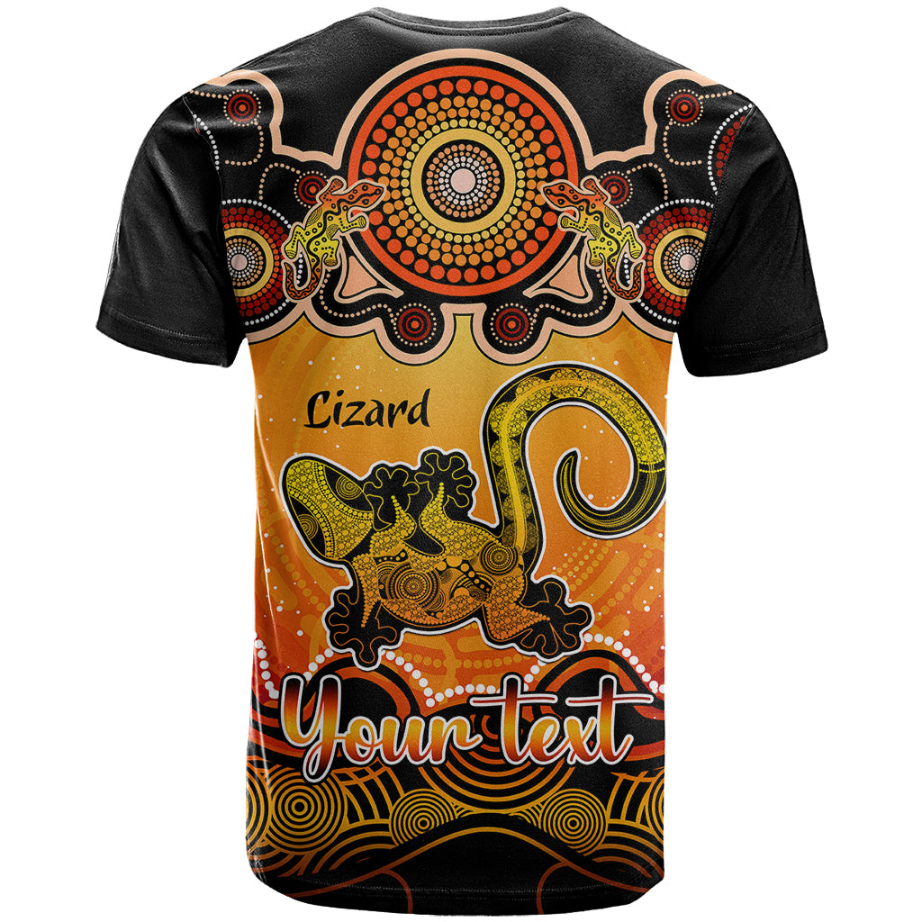 Personalised Australia Leo Lizard Zodiac T Shirt Auz Astrology Aboriginal - Red LT9 - Vibe Hoodie Shop
