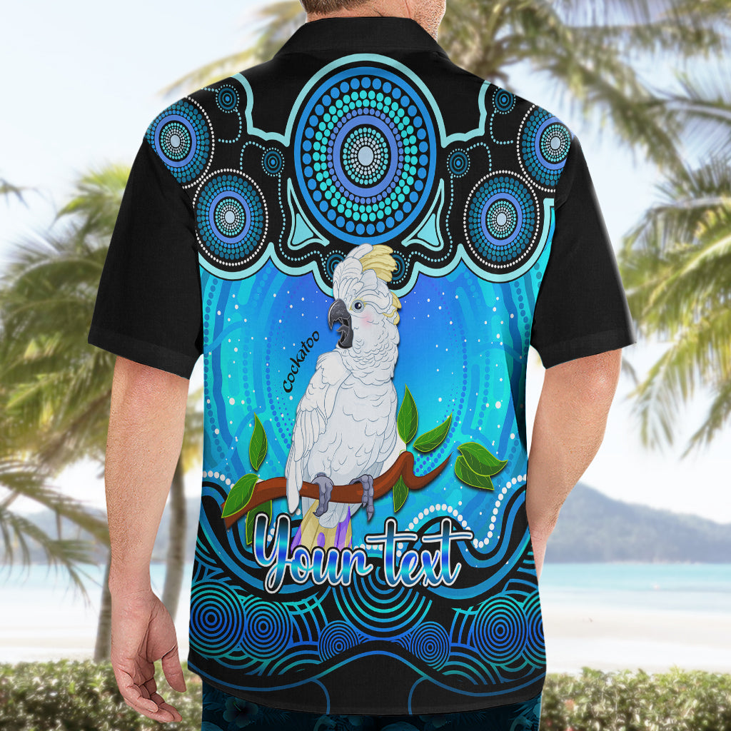 Personalised Australia Libra Cockatoo Zodiac Hawaiian Shirt Auz Astrology Aboriginal - Aqua - Vibe Hoodie Shop