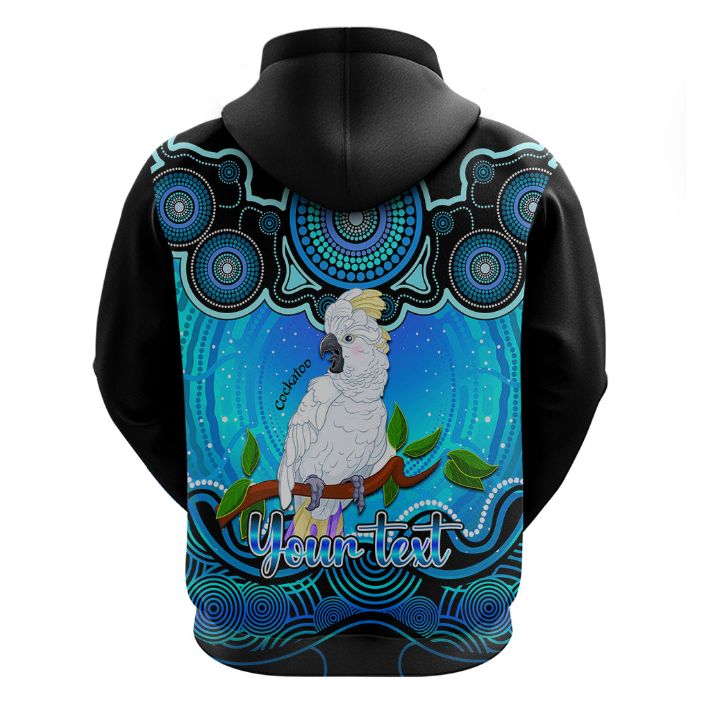 Personalised Australia Libra Cockatoo Zodiac Hoodie Auz Astrology Aboriginal - Aqua LT9 - Vibe Hoodie Shop