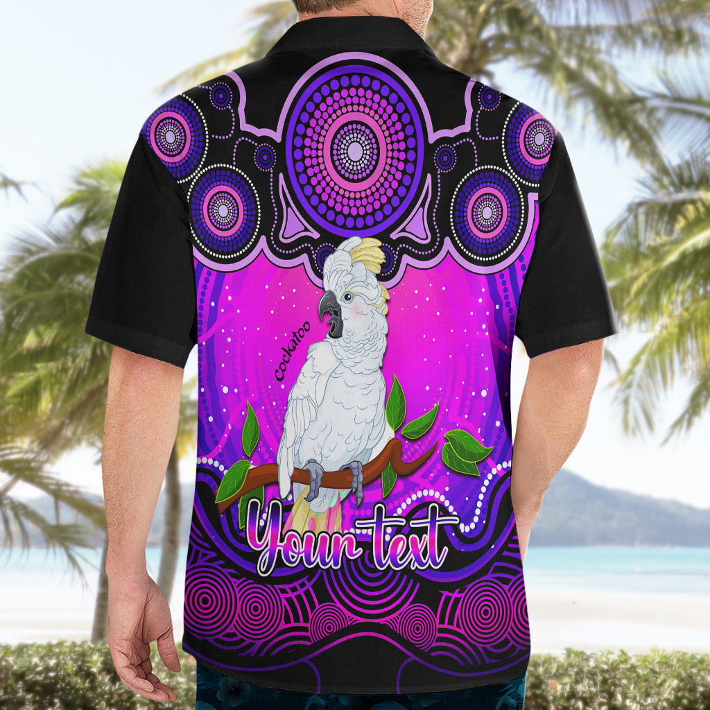 Personalised Australia Libra Cockatoo Zodiac Hawaiian Shirt Auz Astrology Aboriginal - Magenta - Vibe Hoodie Shop