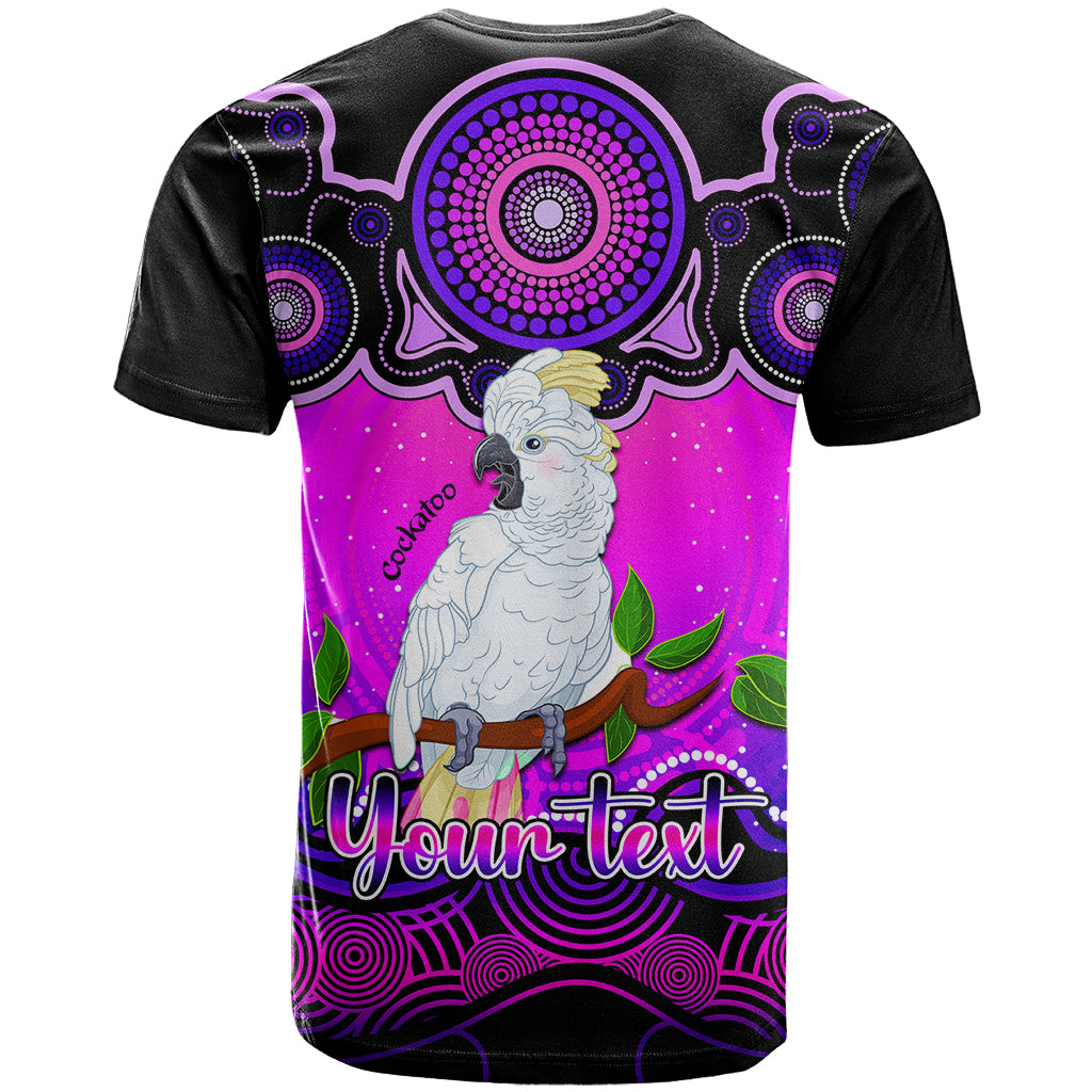 Personalised Australia Libra Cockatoo Zodiac T Shirt Auz Astrology Aboriginal - Magenta LT9 - Vibe Hoodie Shop