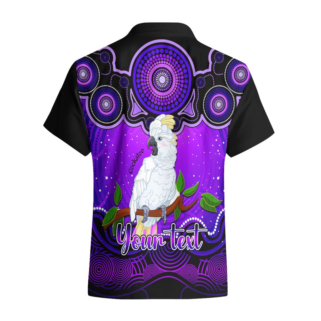 Personalised Australia Libra Cockatoo Zodiac Hawaiian Shirt Auz Astrology Aboriginal - Purple - Vibe Hoodie Shop