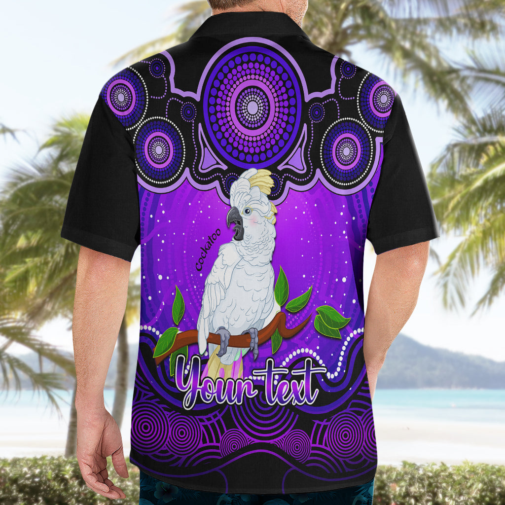 Personalised Australia Libra Cockatoo Zodiac Hawaiian Shirt Auz Astrology Aboriginal - Purple - Vibe Hoodie Shop