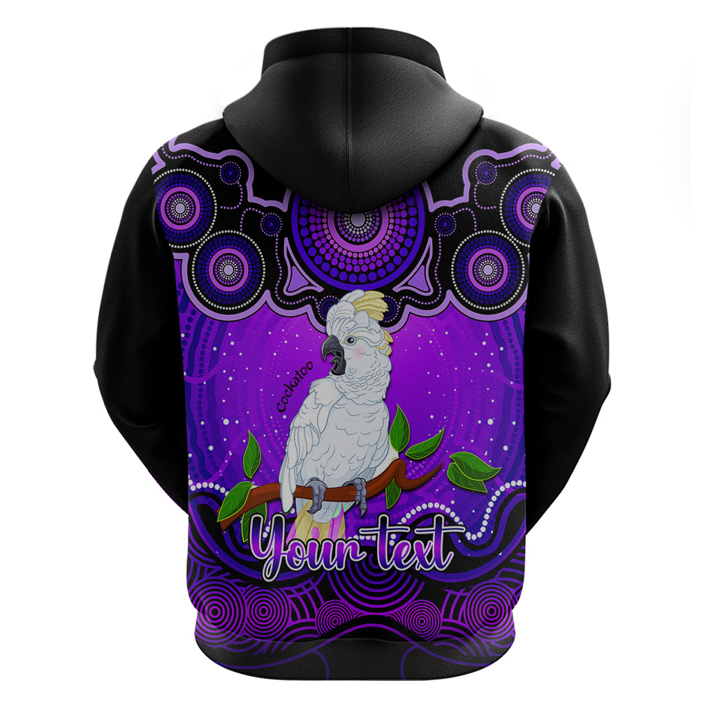 Personalised Australia Libra Cockatoo Zodiac Hoodie Auz Astrology Aboriginal - Purple LT9 - Vibe Hoodie Shop