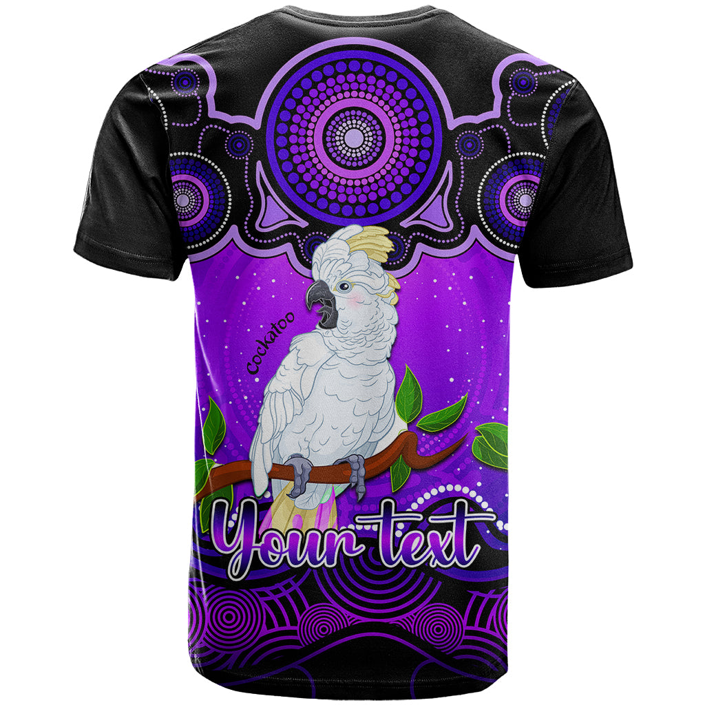 Personalised Australia Libra Cockatoo Zodiac T Shirt Auz Astrology Aboriginal - Purple LT9 - Vibe Hoodie Shop