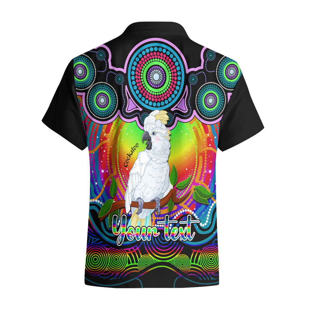 Personalised Australia Libra Cockatoo Zodiac Hawaiian Shirt Auz Astrology Aboriginal - Rainbow - Vibe Hoodie Shop