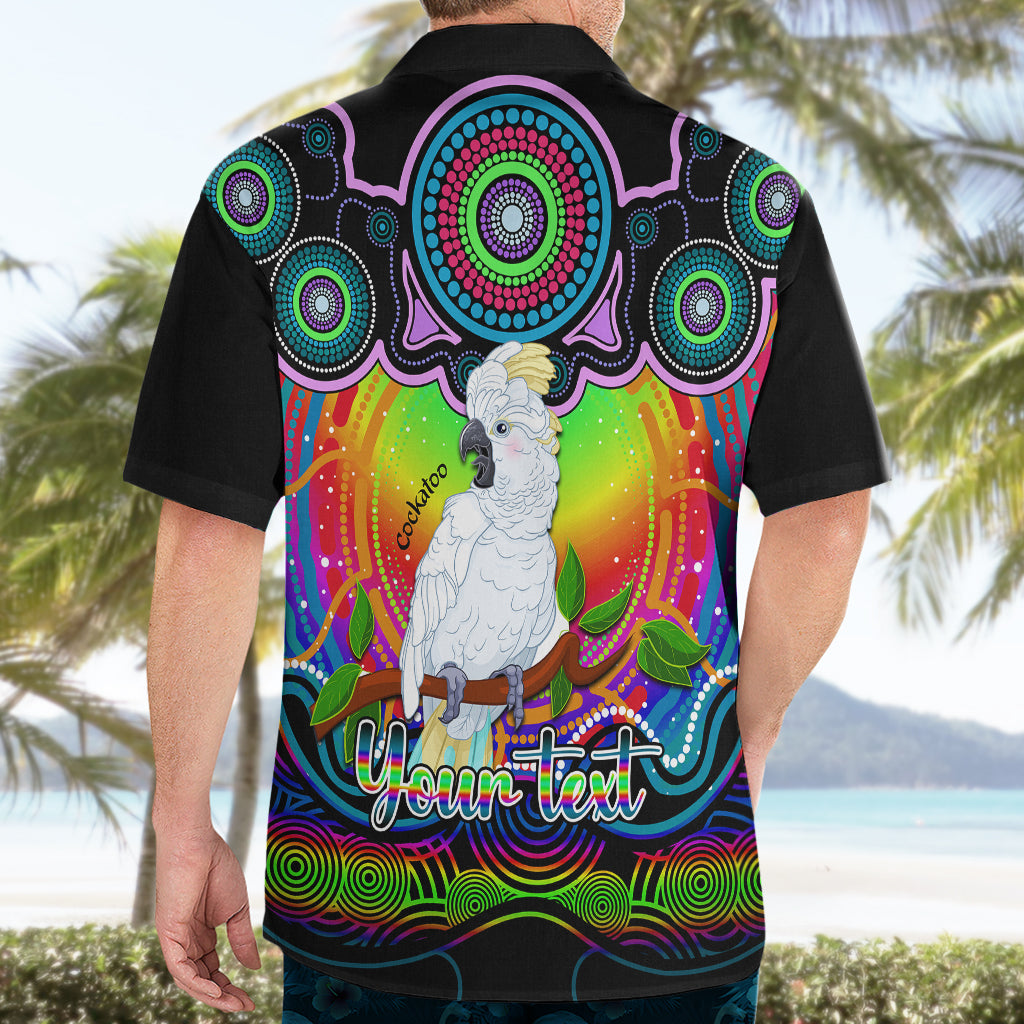Personalised Australia Libra Cockatoo Zodiac Hawaiian Shirt Auz Astrology Aboriginal - Rainbow - Vibe Hoodie Shop