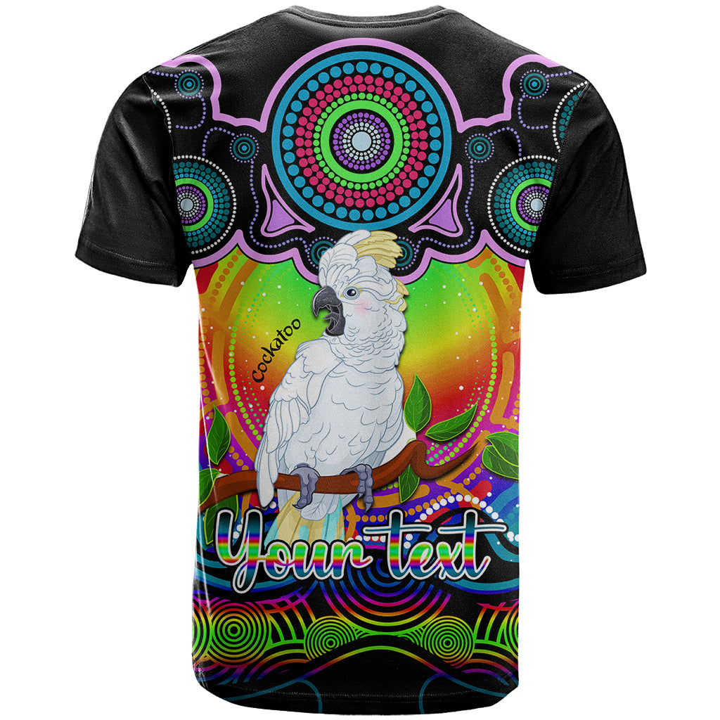 Personalised Australia Libra Cockatoo Zodiac T Shirt Auz Astrology Aboriginal - Rainbow LT9 - Vibe Hoodie Shop