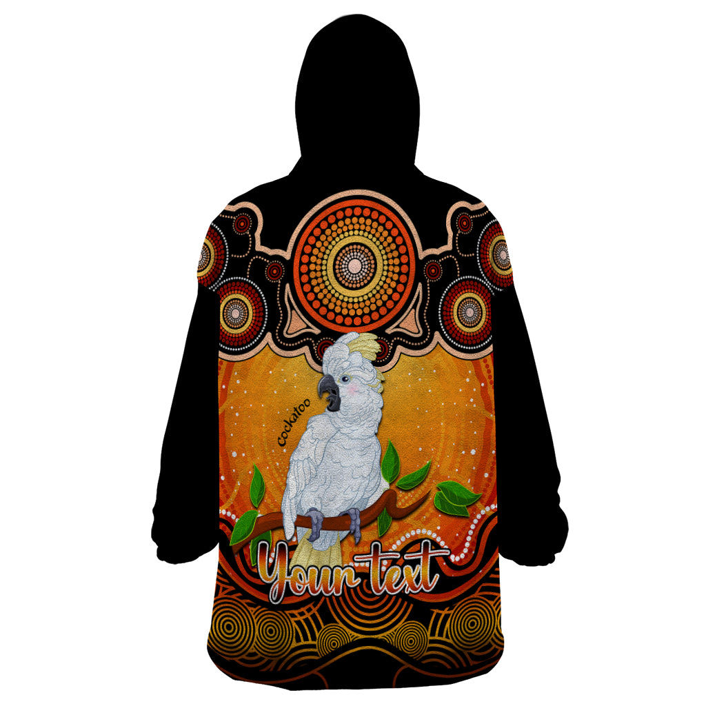 Personalised Australia Libra Cockatoo Zodiac Wearable Blanket Hoodie Auz Astrology Aboriginal - Red - Vibe Hoodie Shop