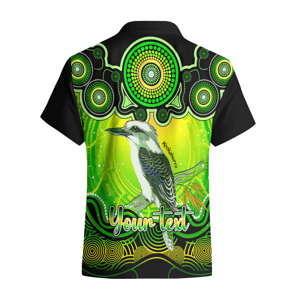 Personalised Australia Sagittarius Kookaburra Zodiac Hawaiian Shirt Auz Astrology Aboriginal - Green - Vibe Hoodie Shop