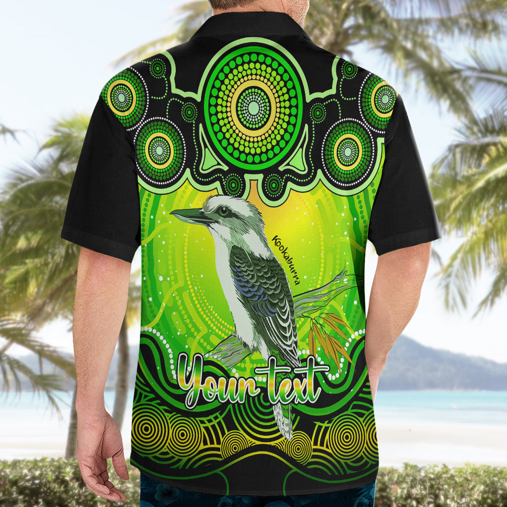 Personalised Australia Sagittarius Kookaburra Zodiac Hawaiian Shirt Auz Astrology Aboriginal - Green - Vibe Hoodie Shop