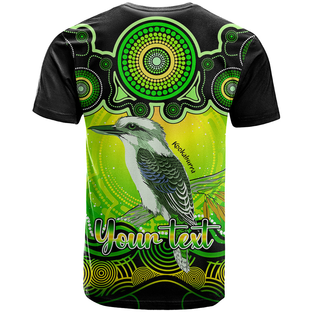 Personalised Australia Sagittarius Kookaburra Zodiac T Shirt Auz Astrology Aboriginal - Green LT9 - Vibe Hoodie Shop