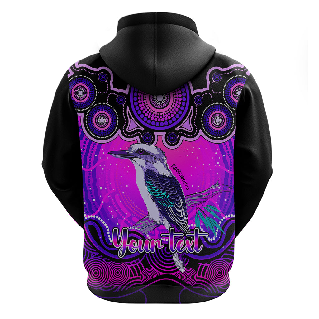Personalised Australia Sagittarius Kookaburra Zodiac Hoodie Auz Astrology Aboriginal - Magenta LT9 - Vibe Hoodie Shop