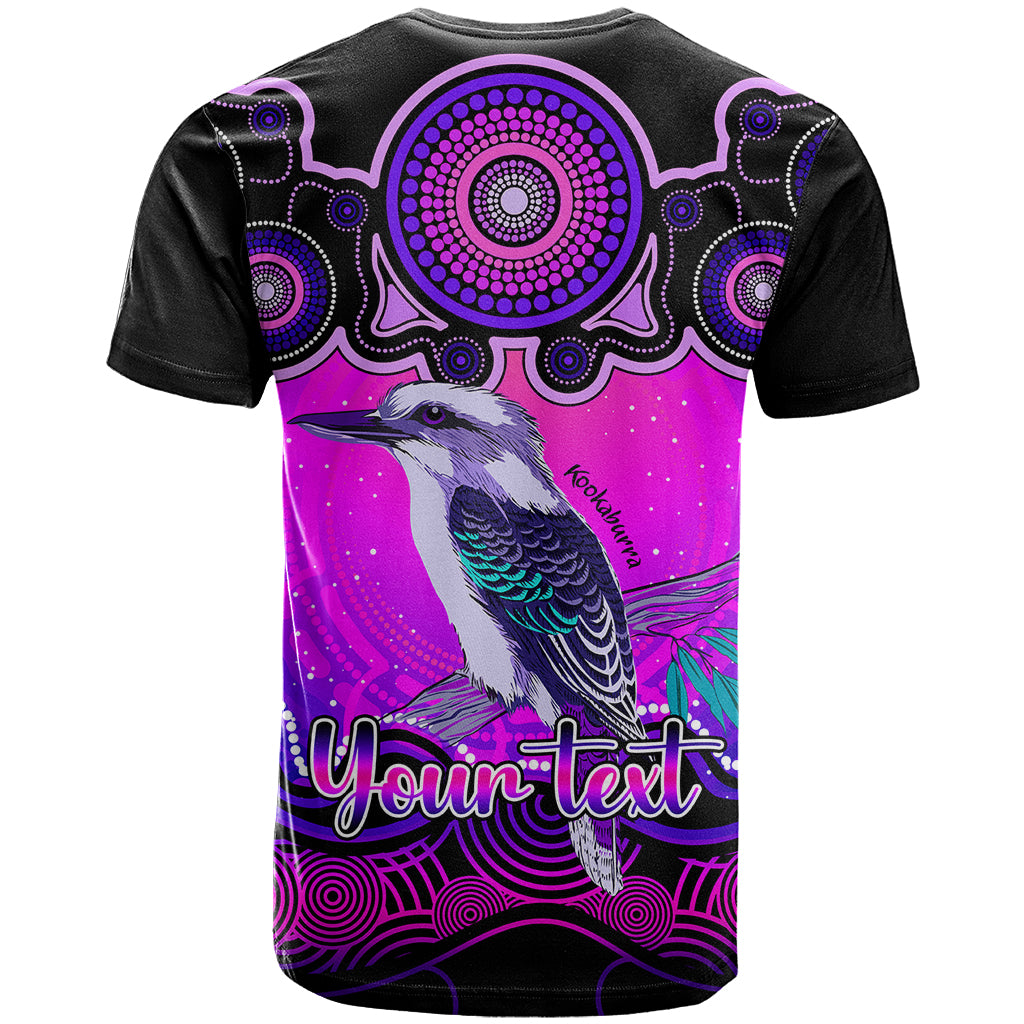 Personalised Australia Sagittarius Kookaburra Zodiac T Shirt Auz Astrology Aboriginal - Magenta LT9 - Vibe Hoodie Shop