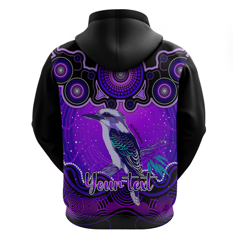 Personalised Australia Sagittarius Kookaburra Zodiac Hoodie Auz Astrology Aboriginal - Purple LT9 - Vibe Hoodie Shop
