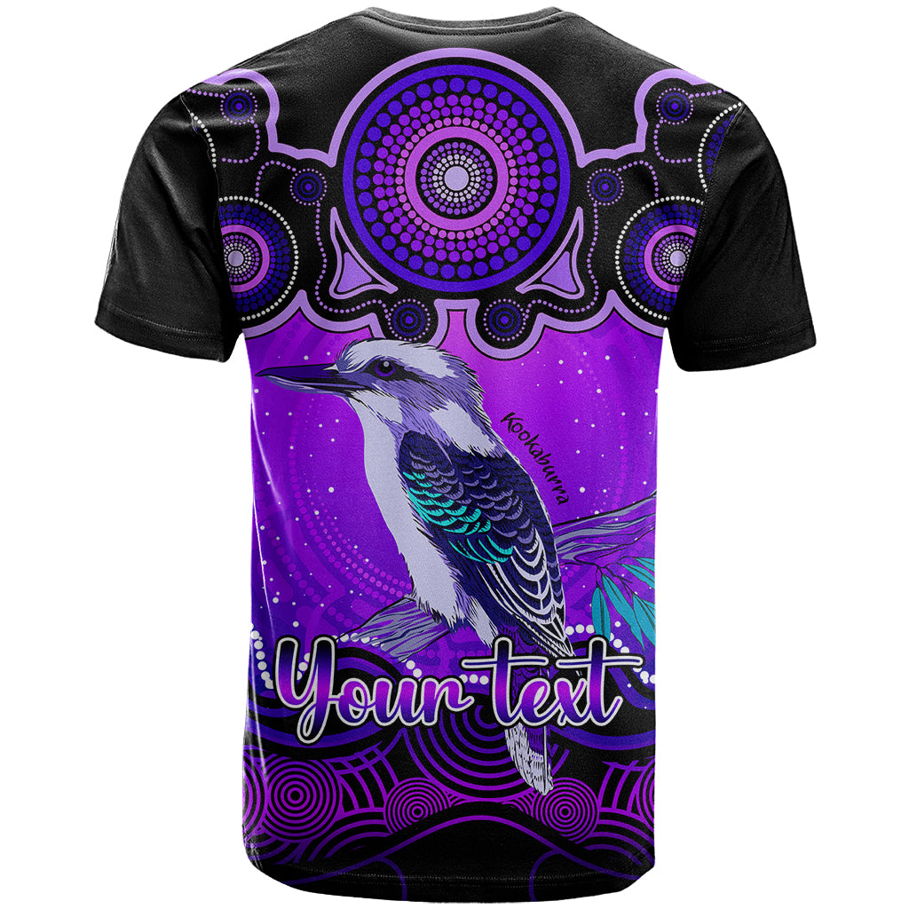 Personalised Australia Sagittarius Kookaburra Zodiac T Shirt Auz Astrology Aboriginal - Purple LT9 - Vibe Hoodie Shop