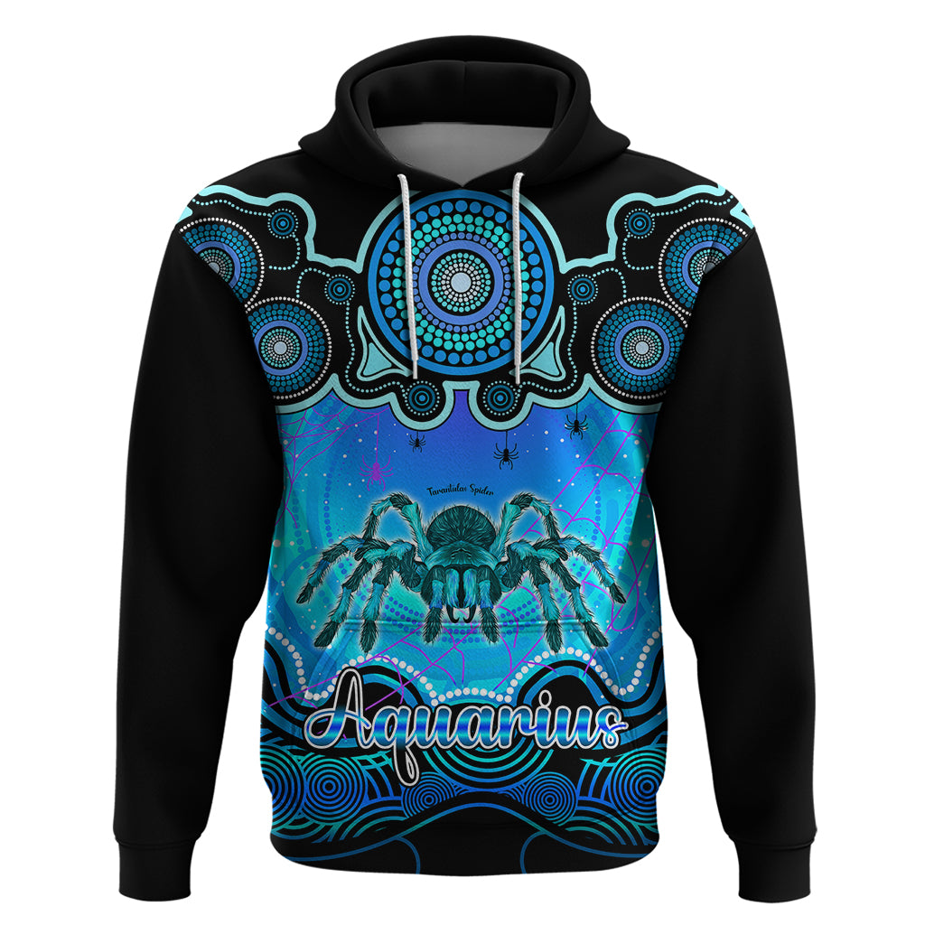 Personalised Australia Scorpio Tarantulas Spider Zodiac Hoodie Auz Astrology Aboriginal - Aqua LT9 - Vibe Hoodie Shop