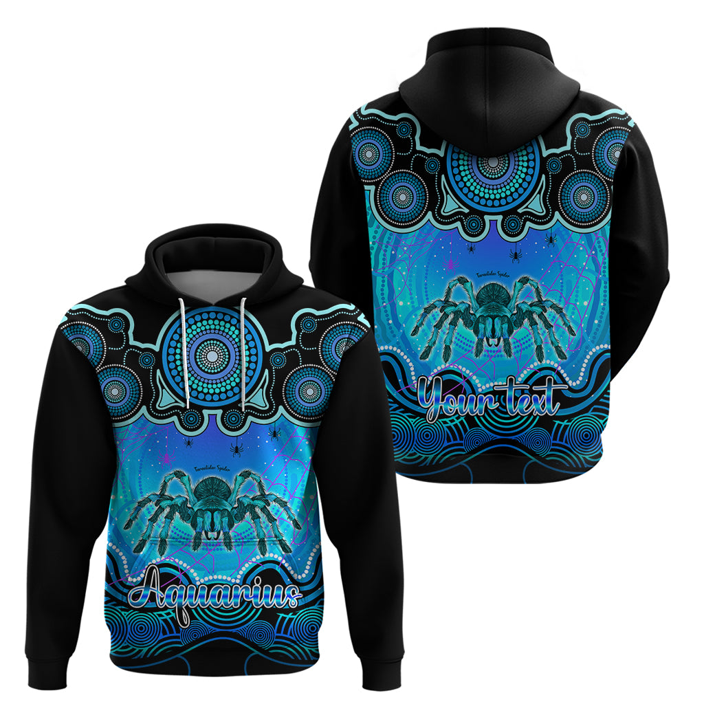 Personalised Australia Scorpio Tarantulas Spider Zodiac Hoodie Auz Astrology Aboriginal - Aqua LT9 - Vibe Hoodie Shop