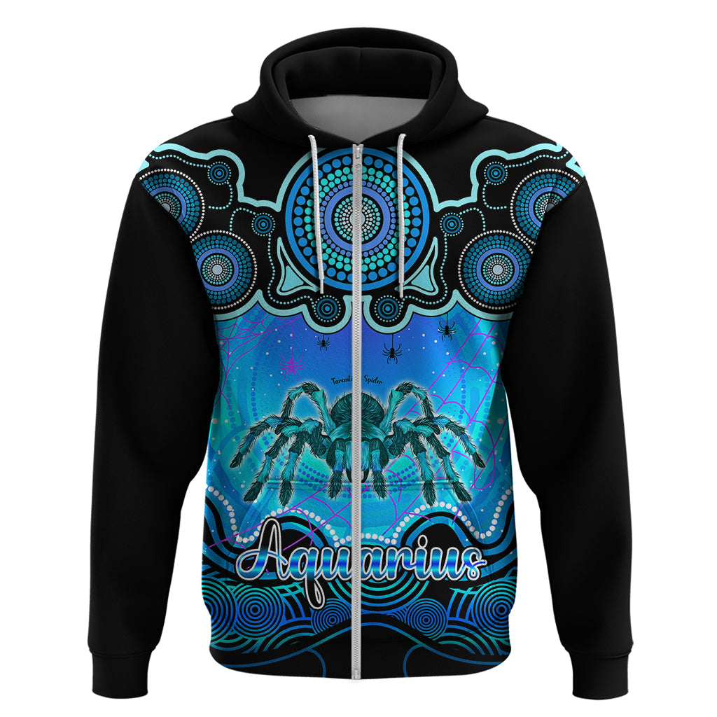 Personalised Australia Scorpio Tarantulas Spider Zodiac Hoodie Auz Astrology Aboriginal - Aqua LT9 - Vibe Hoodie Shop