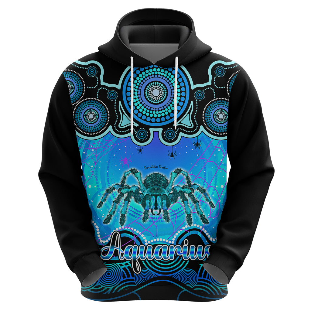 Personalised Australia Scorpio Tarantulas Spider Zodiac Hoodie Auz Astrology Aboriginal - Aqua LT9 - Vibe Hoodie Shop