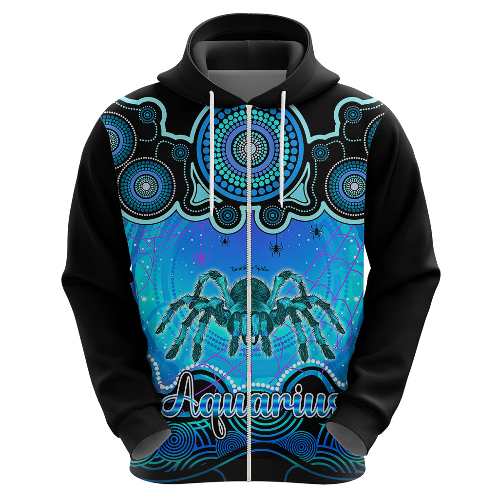 Personalised Australia Scorpio Tarantulas Spider Zodiac Hoodie Auz Astrology Aboriginal - Aqua LT9 - Vibe Hoodie Shop