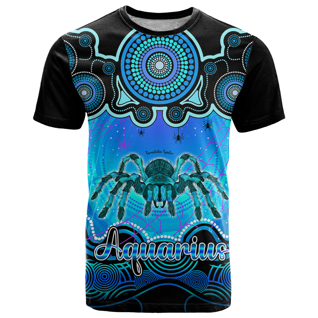 Personalised Australia Scorpio Tarantulas Spider Zodiac T Shirt Auz Astrology Aboriginal - Aqua LT9 - Vibe Hoodie Shop